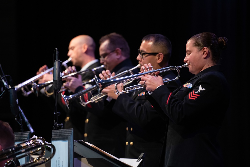 U.S. Navy Band Commodores perform in Millington, TN.