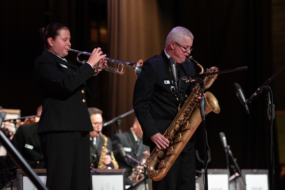 U.S. Navy Band Commodores perform in Millington, TN.