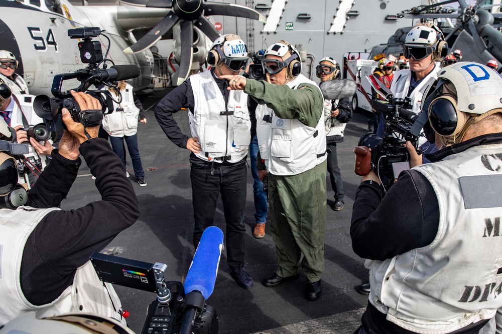 NATO Visits USS George H.W. Bush