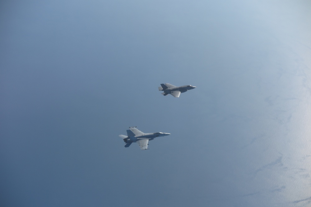 Strike Fighter Squadron (VFA) 136 participates in Mare Aperto