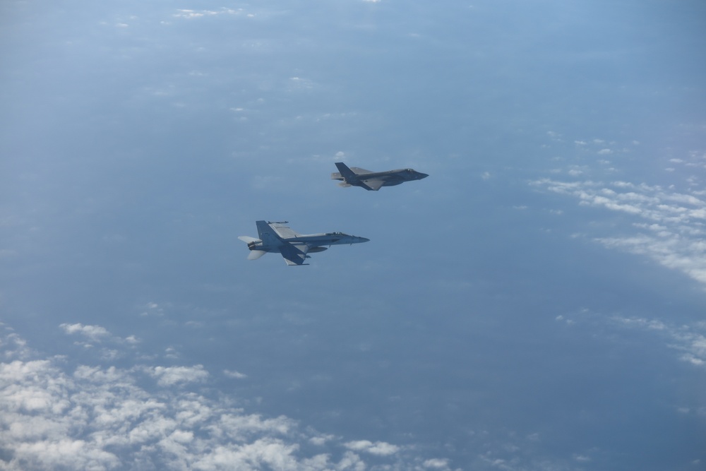 Strike Fighter Squadron (VFA) 136 participates in Mare Aperto