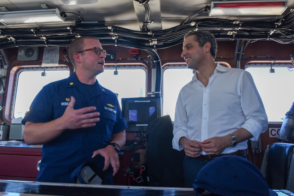 Under Secretary Robert Silvers visits U.S. Coast Guard at Base Miami Beach