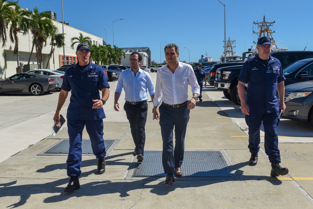 Under Secretary Robert Silvers visits U.S. Coast Guard at Base Miami Beach