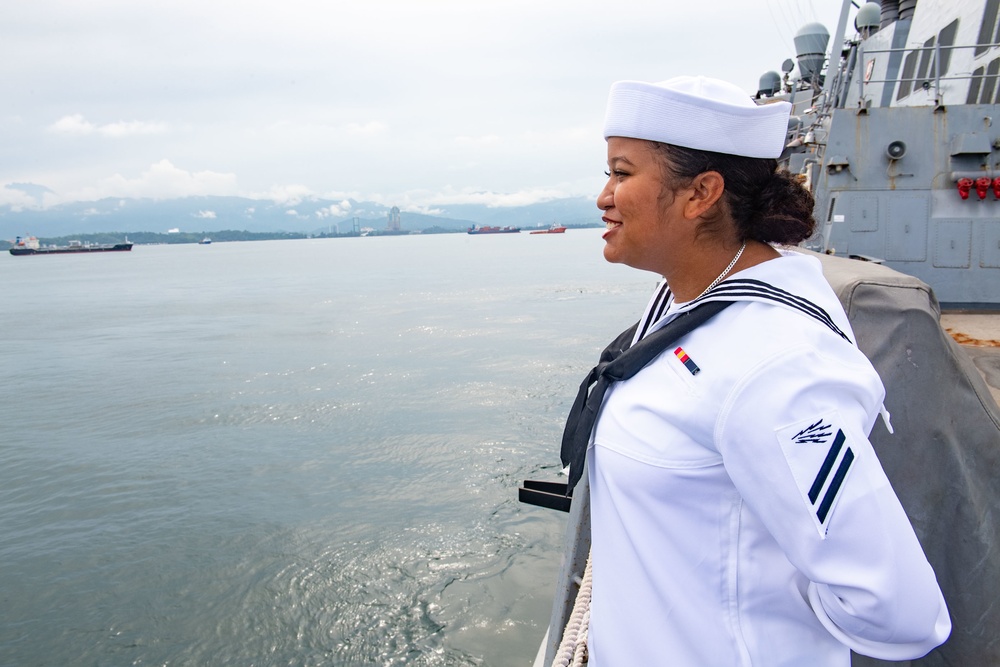 USS Milius Conducts Kota Kinabalu Port Visit