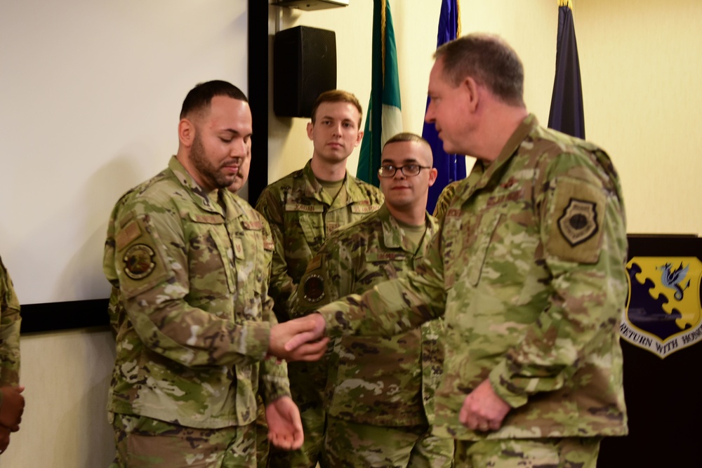 Mrs. Terrie Hecker, U.S Air Force in Europe and Air Forces Africa commanders spouse visits Aviano Air Base