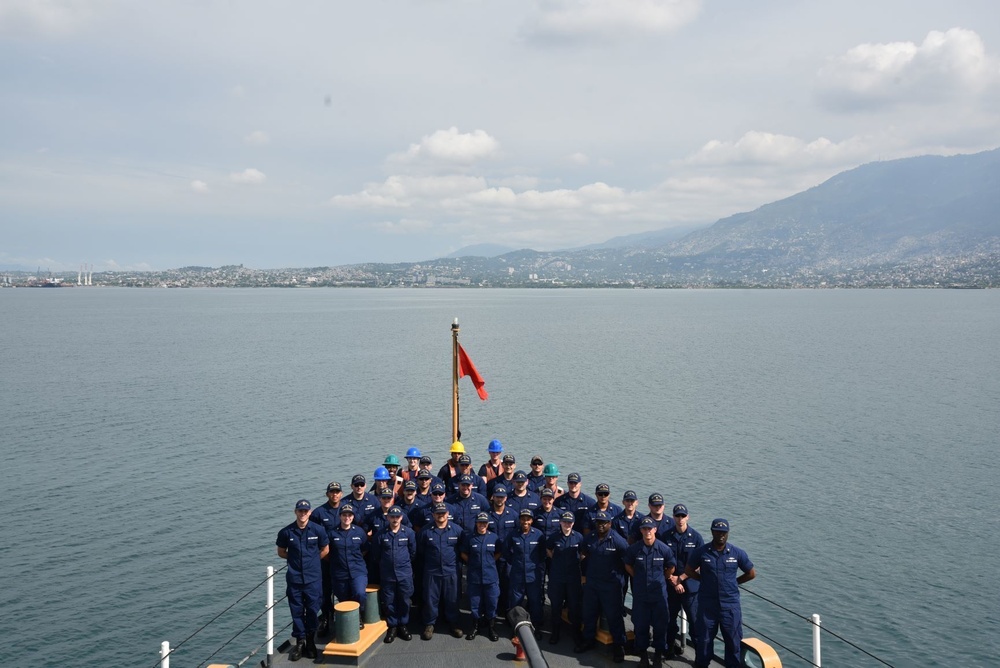 U.S. Coast Guard Cutter Northland (WMEC 904) patrols Port-au-Prince