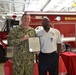 Assistant Fire Chief receives Navy Meritorious Civilian Service Medal