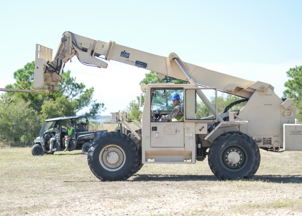 Rapid Port Opening Element FTX training includes Aerial Port of Embarkation operations