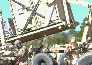 Transportation Soldiers conduct field training exercise to prepare for humanitarian mission at Fort Eustis