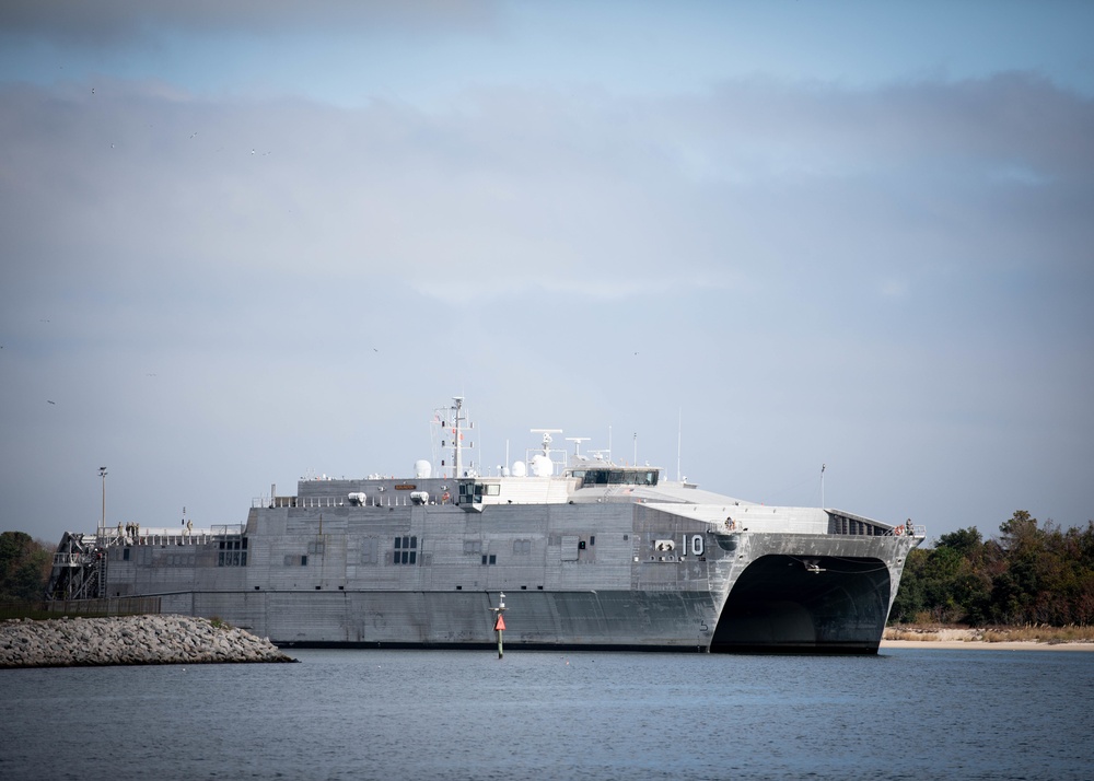 USNS Burlington (T-EPF 10) Returns From Deployment