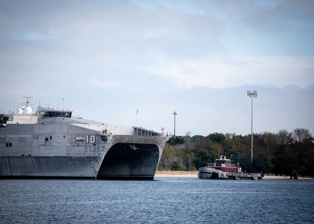 USNS Burlington (T-EPF 10) Returns From Deployment