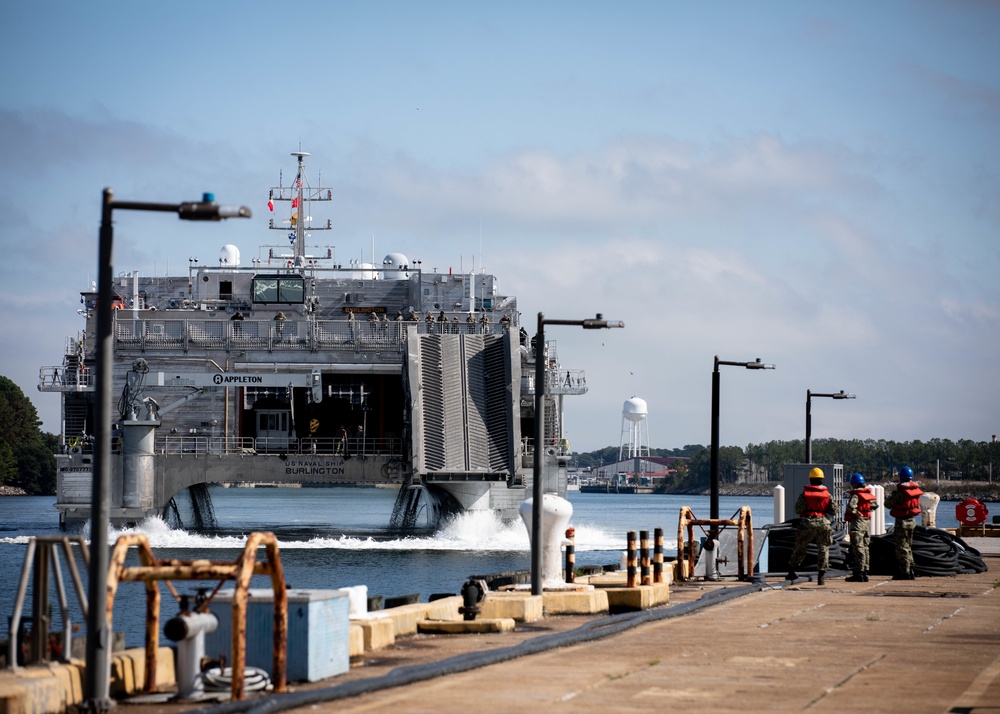 USNS Burlington (T-EPF 10) Returns From Deployment