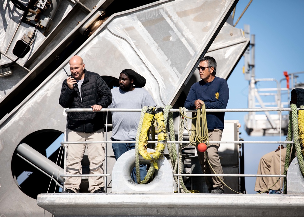 USNS Burlington (T-EPF 10) Returns From Deployment