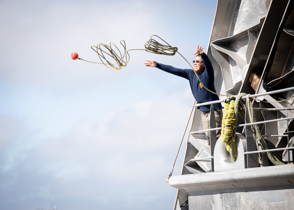 USNS Burlington (T-EPF 10) Returns From Deployment