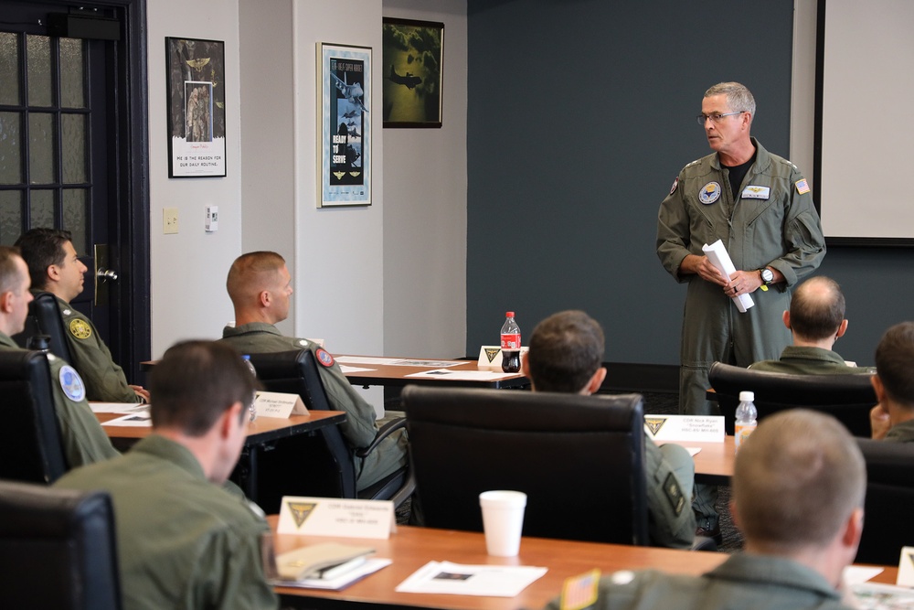 Rear Adm. Pete Garvin Speaks to AVCOT Class