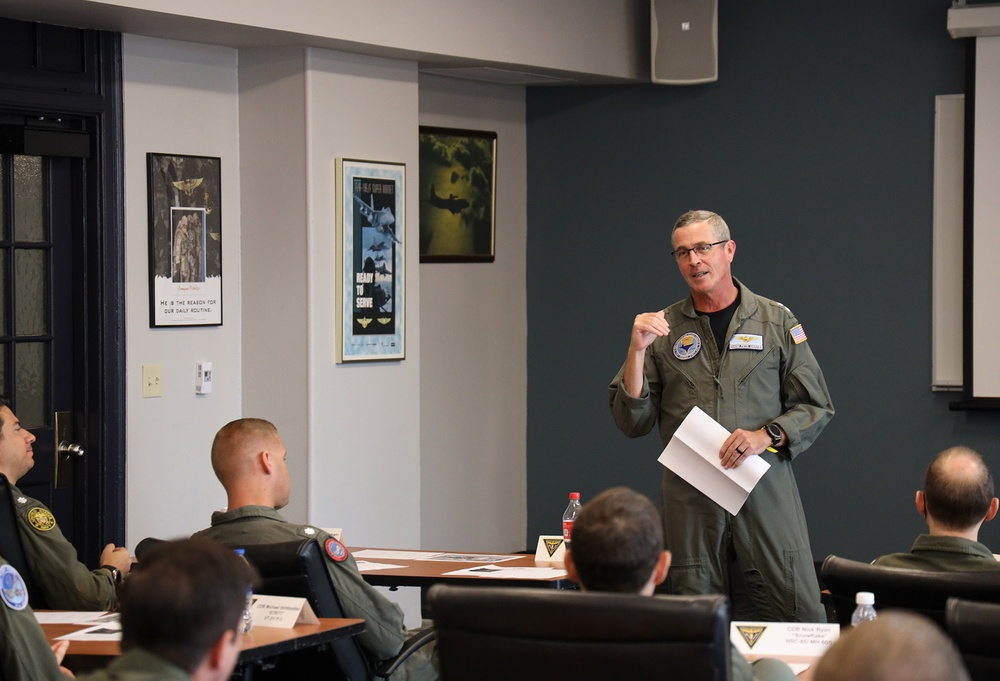 Rear Adm. Pete Garvin Speaks to AVCOT Class