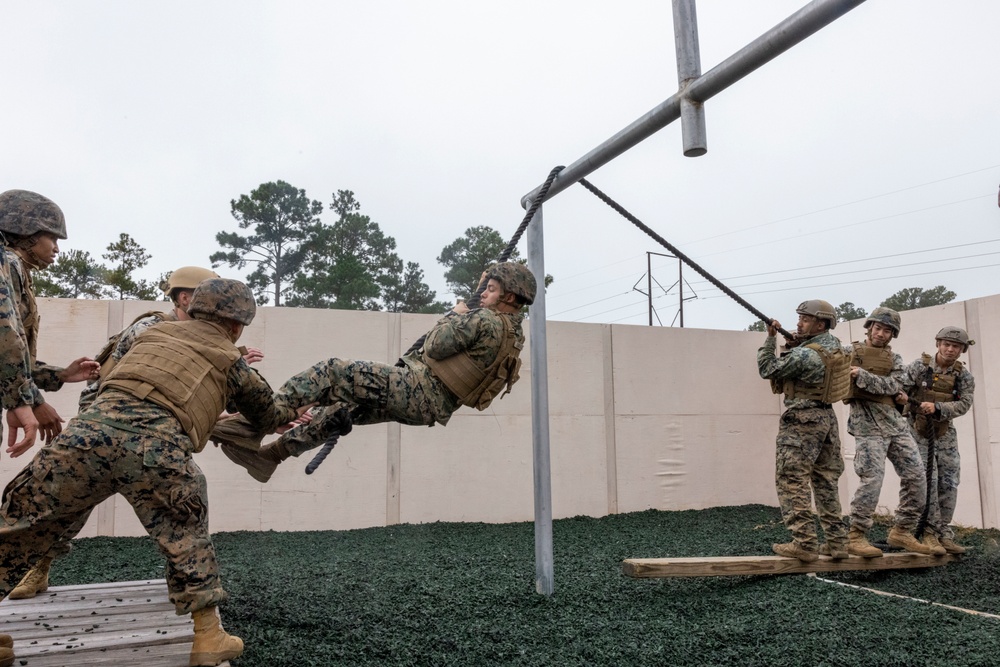 U.S. Marines conduct the Leadership Response Course