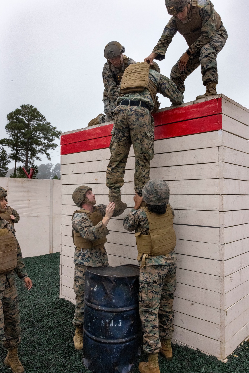 U.S. Marines conduct the Leadership Response Course