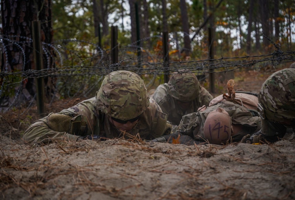 Soldiers compete in 44th Medical Brigade's Expert Field Medical Badge Competition