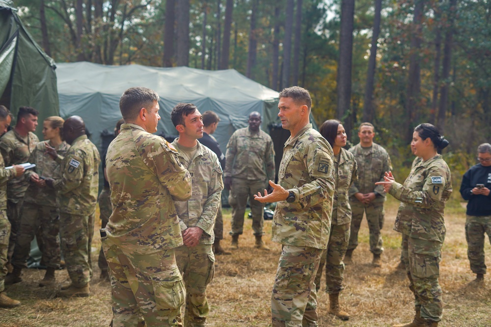 XVIII Airborne Corps DCG visits EFMB event at Fort Bragg