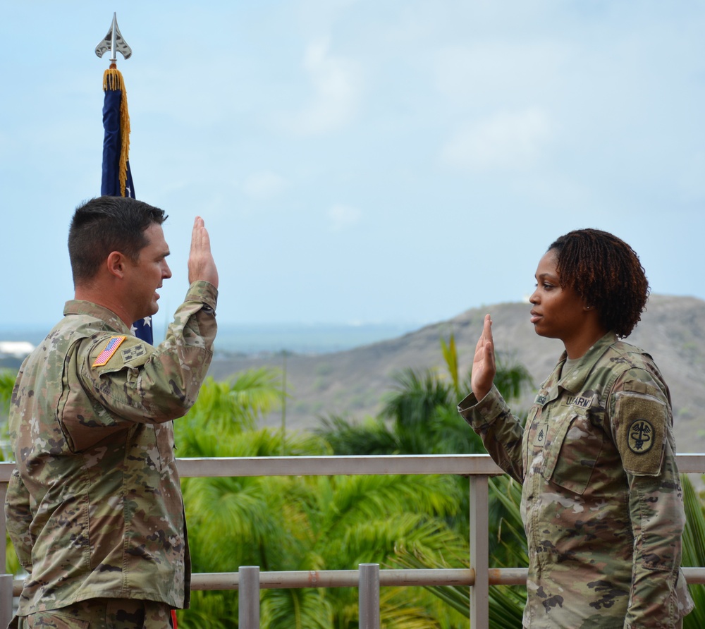 Staff Sgt. Taquesha Abson Re-enlistment