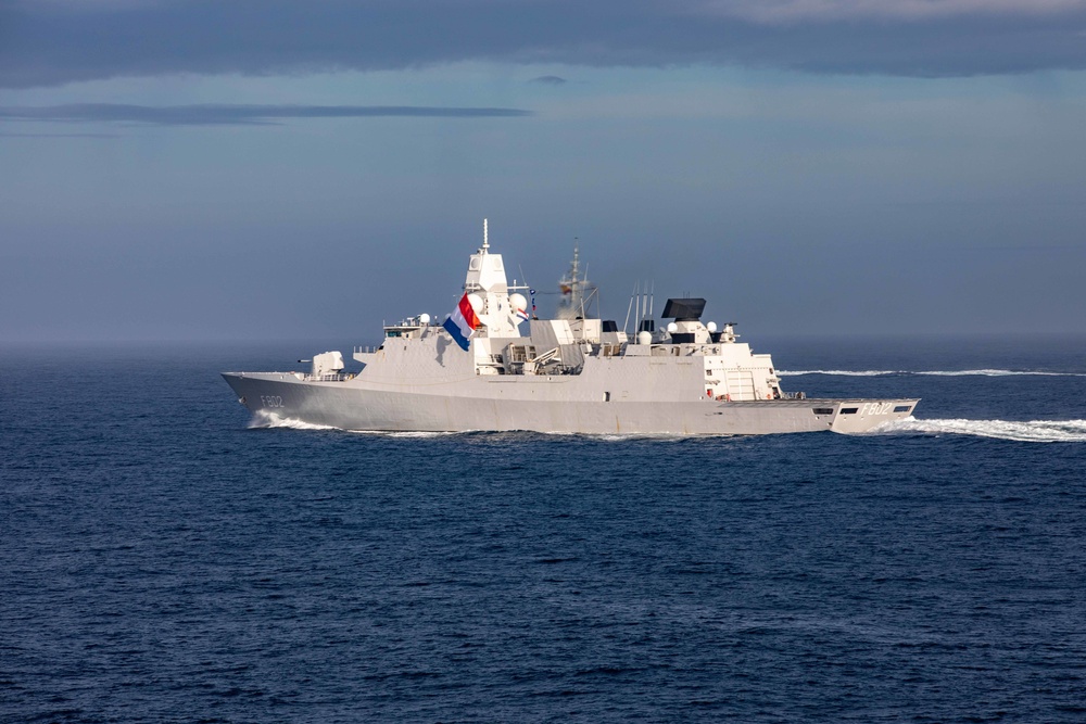 USS Ramage Conducts Formation Transit with Ford Carrier Strike Group