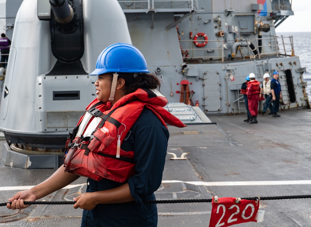 Dvids Images Uss Milius Ras With Hmas Stalwart During Exercise Sama