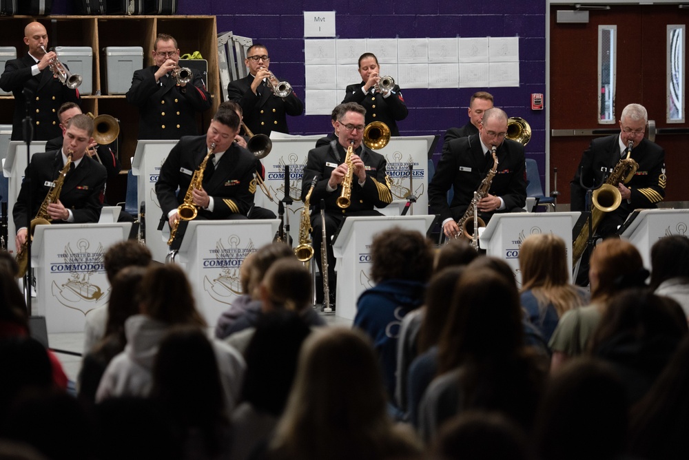 U.S. Navy Band Commodores perform at DeSoto Central High School