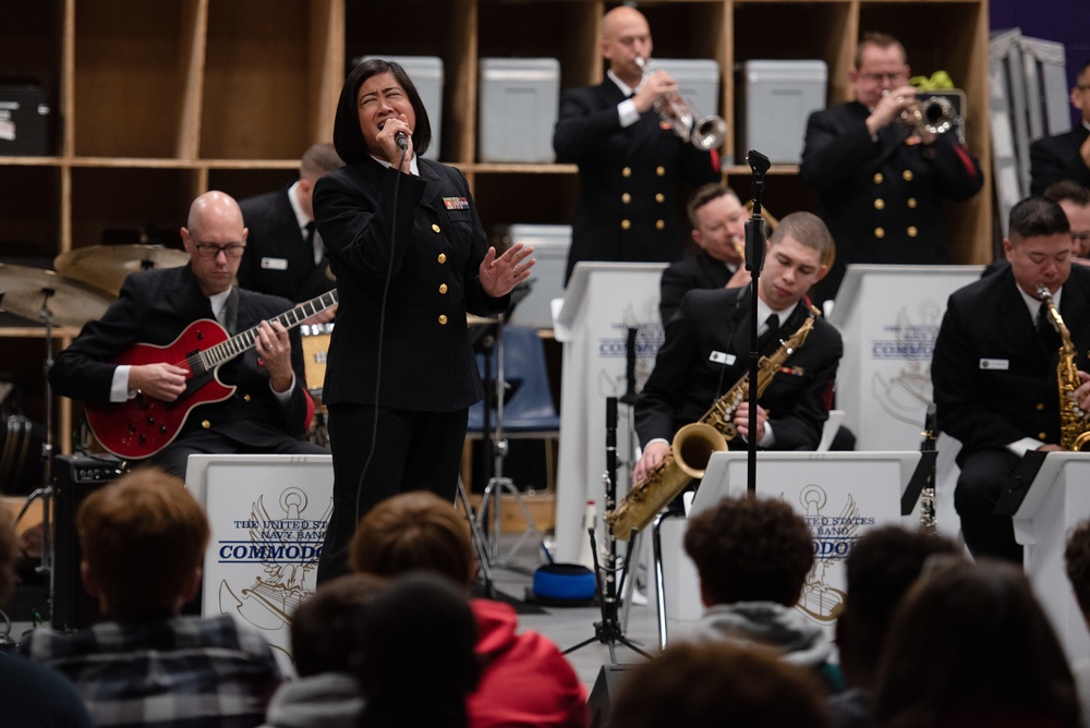 U.S. Navy Band Commodores perform at DeSoto Central High School