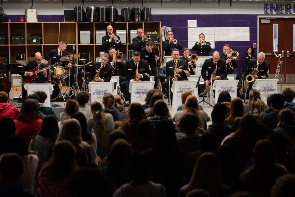 U.S. Navy Band Commodores perform at DeSoto Central High School