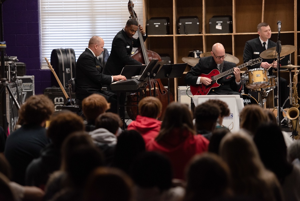 U.S. Navy Band Commodores perform at DeSoto Central High School