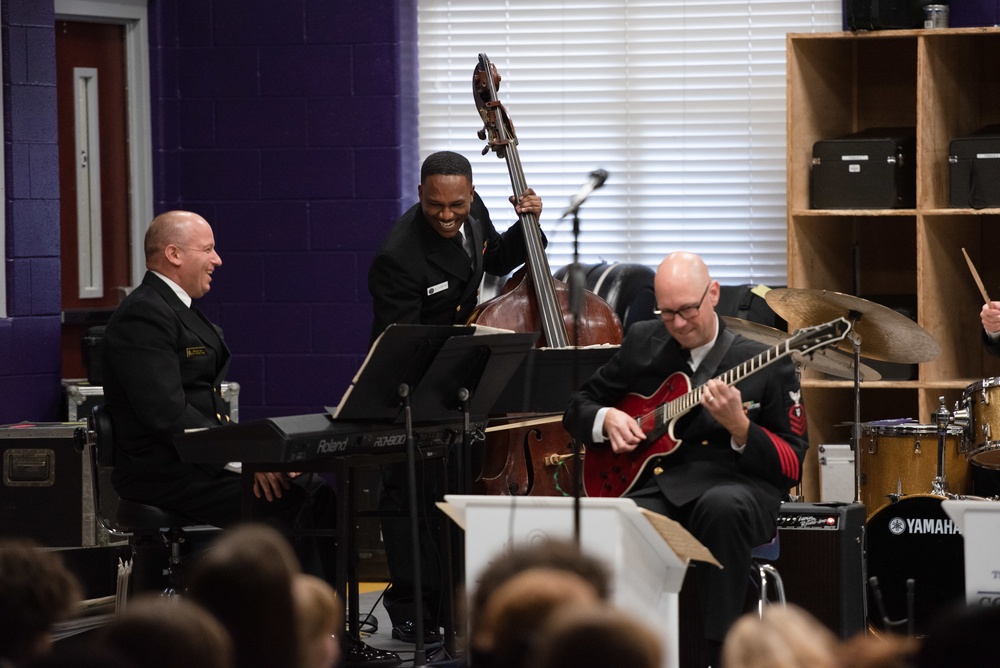 U.S. Navy Band Commodores perform at DeSoto Central High School