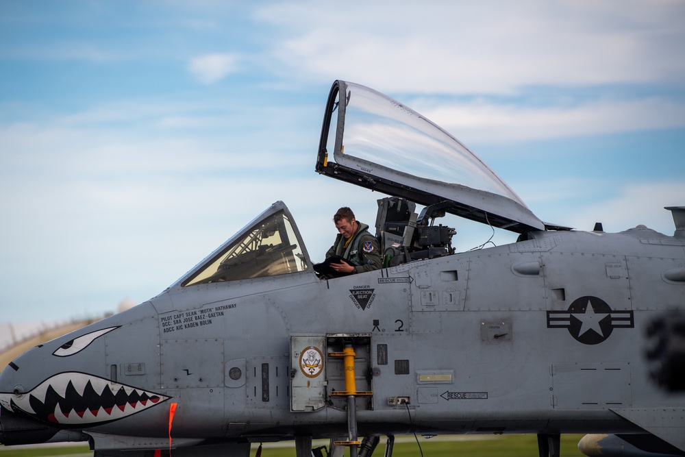 Moody aircraft arrive for a PACAF Dynamic Force Employment operation