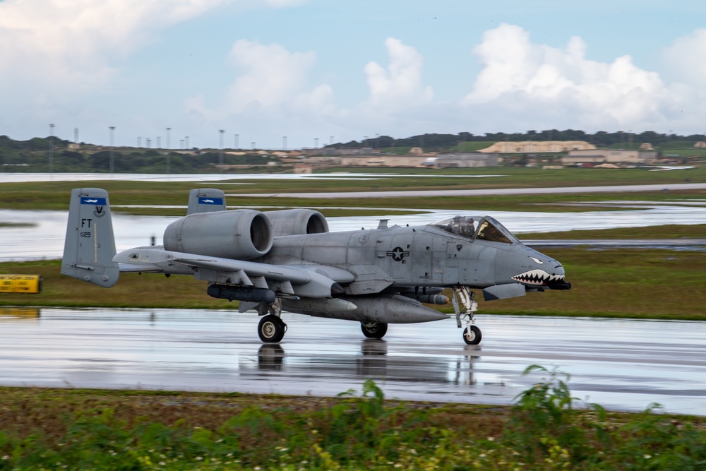 Moody aircraft arrive for a PACAF Dynamic Force Employment operation