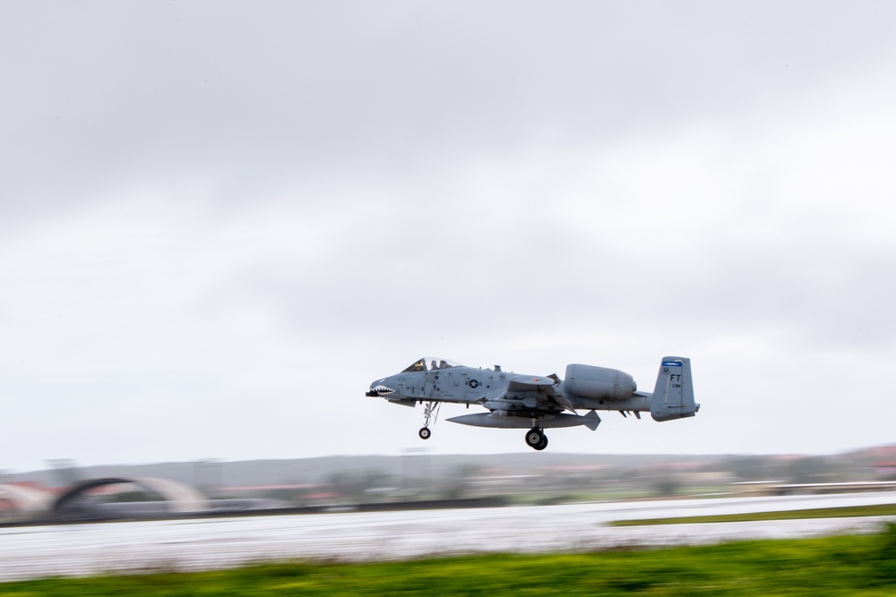 Moody aircraft arrive for a PACAF Dynamic Force Employment operation