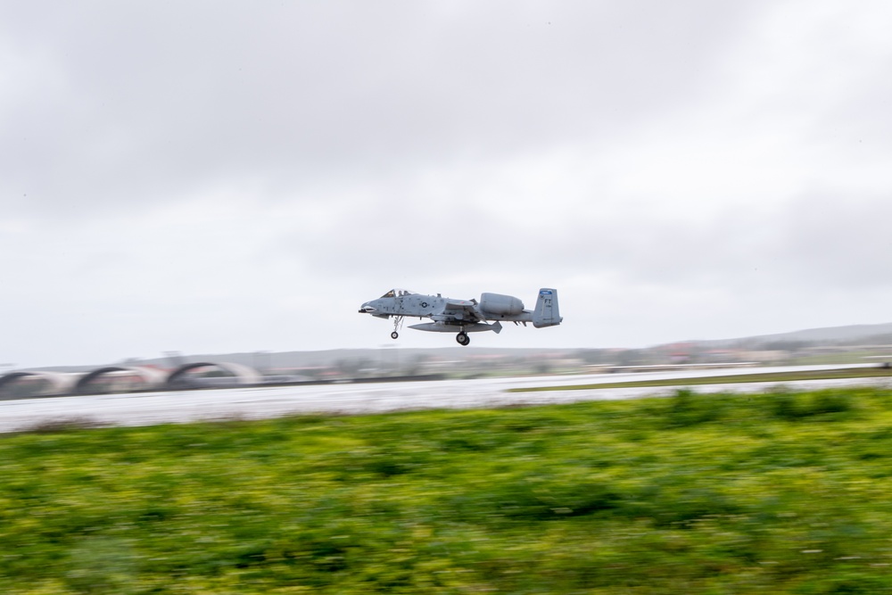 Moody aircraft arrive for a PACAF Dynamic Force Employment operation