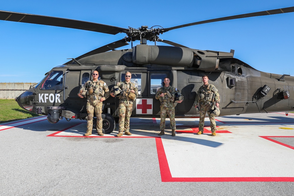 Arizona National Guard MedEvac team kicks off Kosovo deployment with evacuation mission