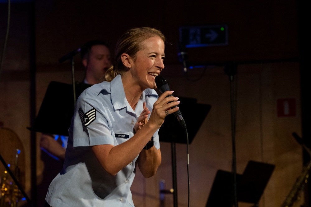 U.S. Air Forces Ambassadors Rock Band performs in Poland