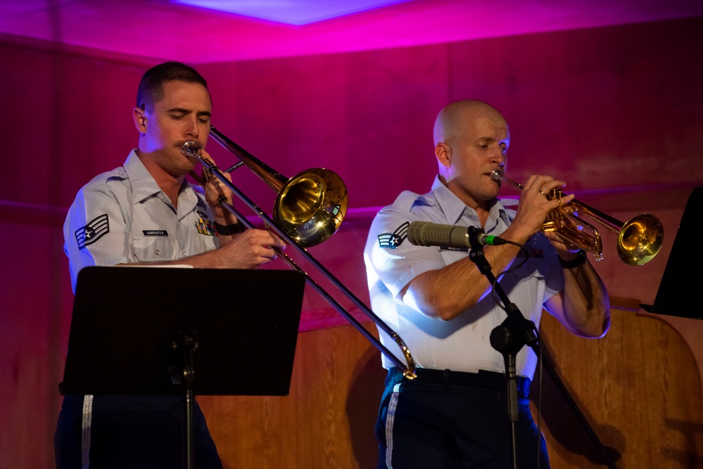 U.S. Air Forces Ambassadors Rock Band performs in Poland