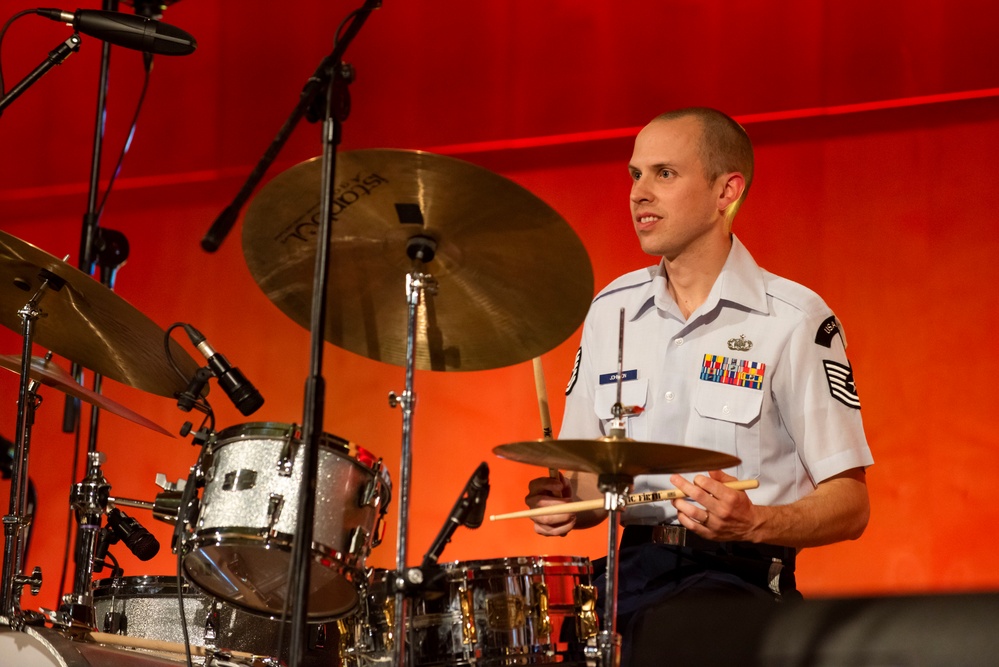 U.S. Air Forces Ambassadors Rock Band performs in Poland