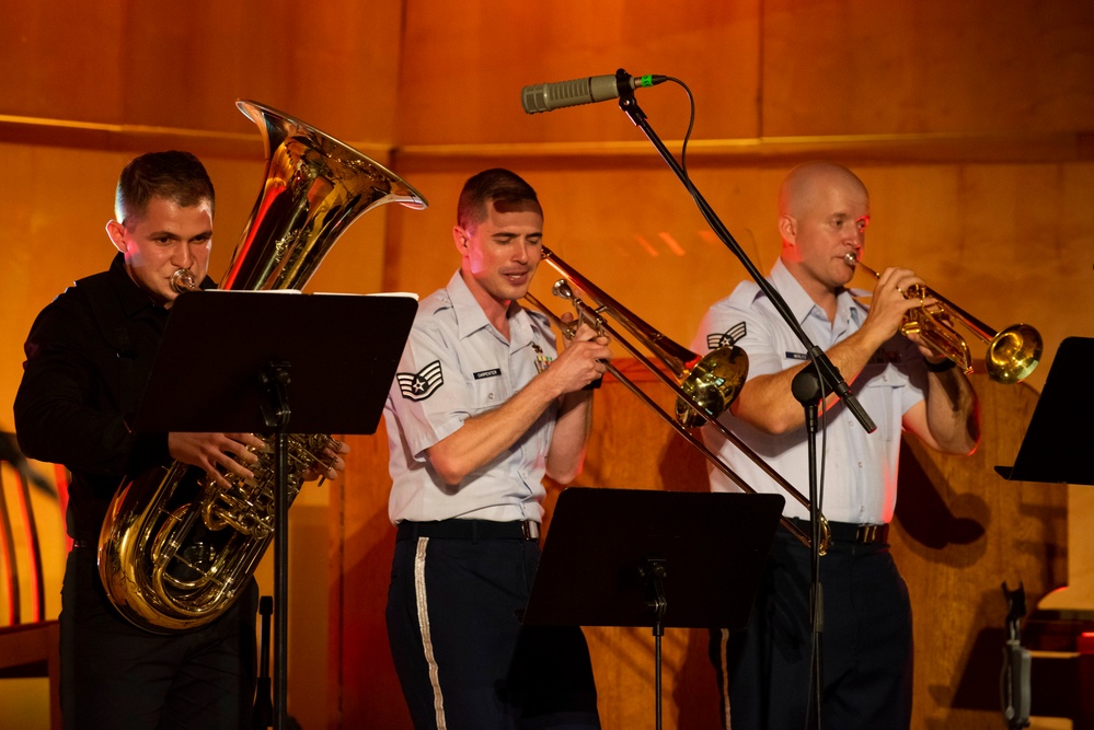 U.S. Air Forces Ambassadors Rock Band performs in Poland