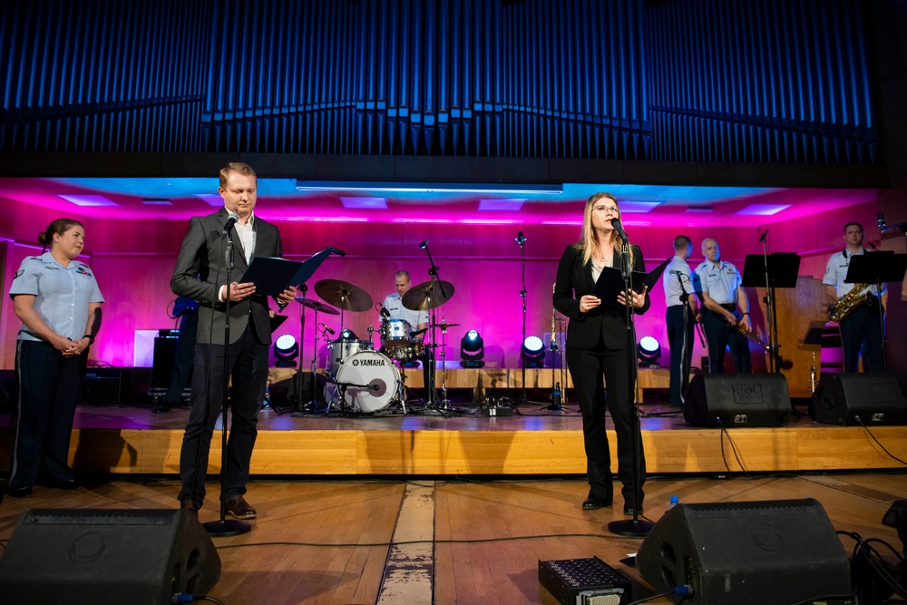 U.S. Air Forces Ambassadors Rock Band performs in Poland