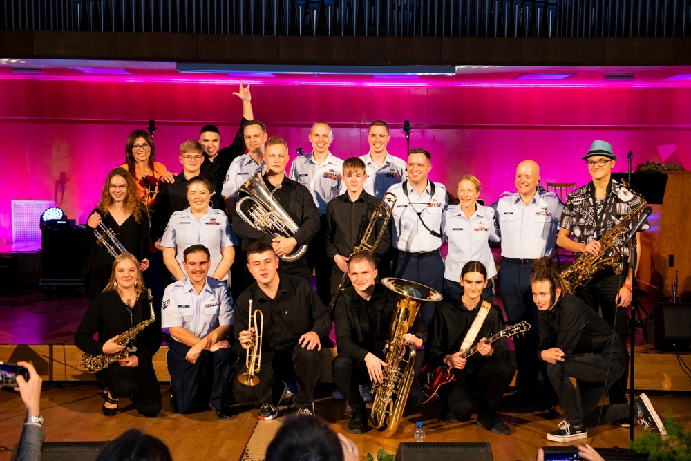 U.S. Air Forces Ambassadors Rock Band performs in Poland