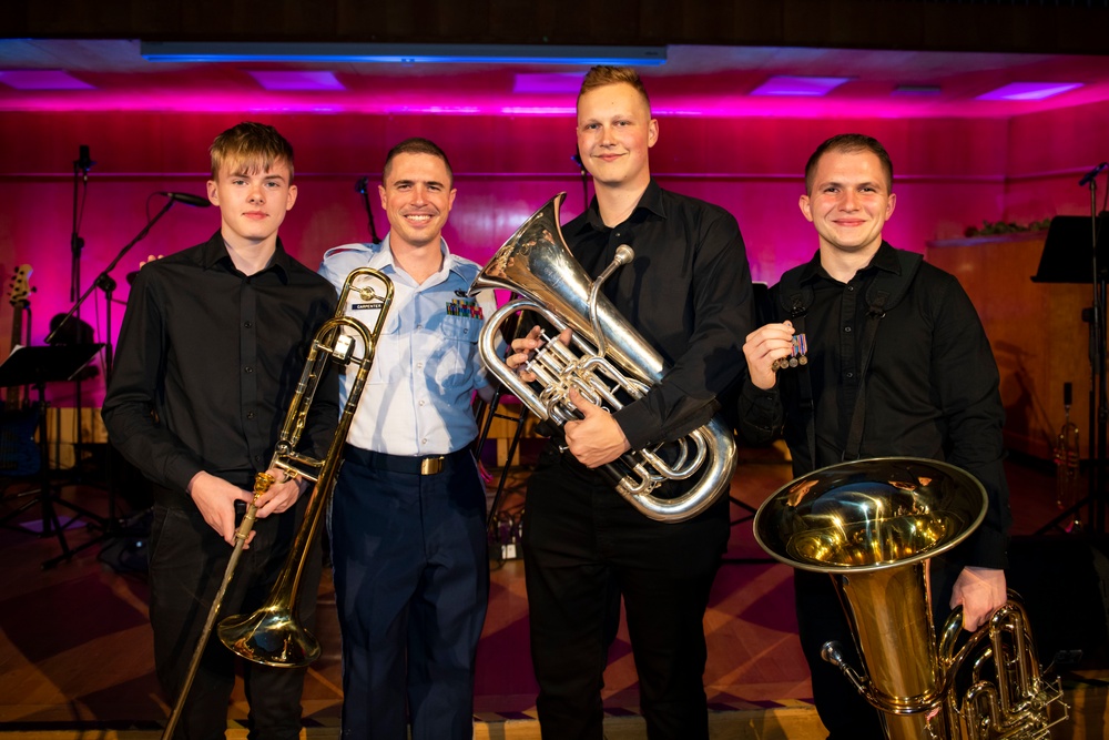 U.S. Air Forces Ambassadors Rock Band performs in Poland