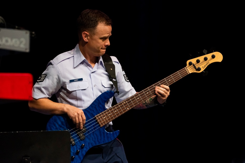U.S. Air Forces Ambassadors Rock Band performs in Poland