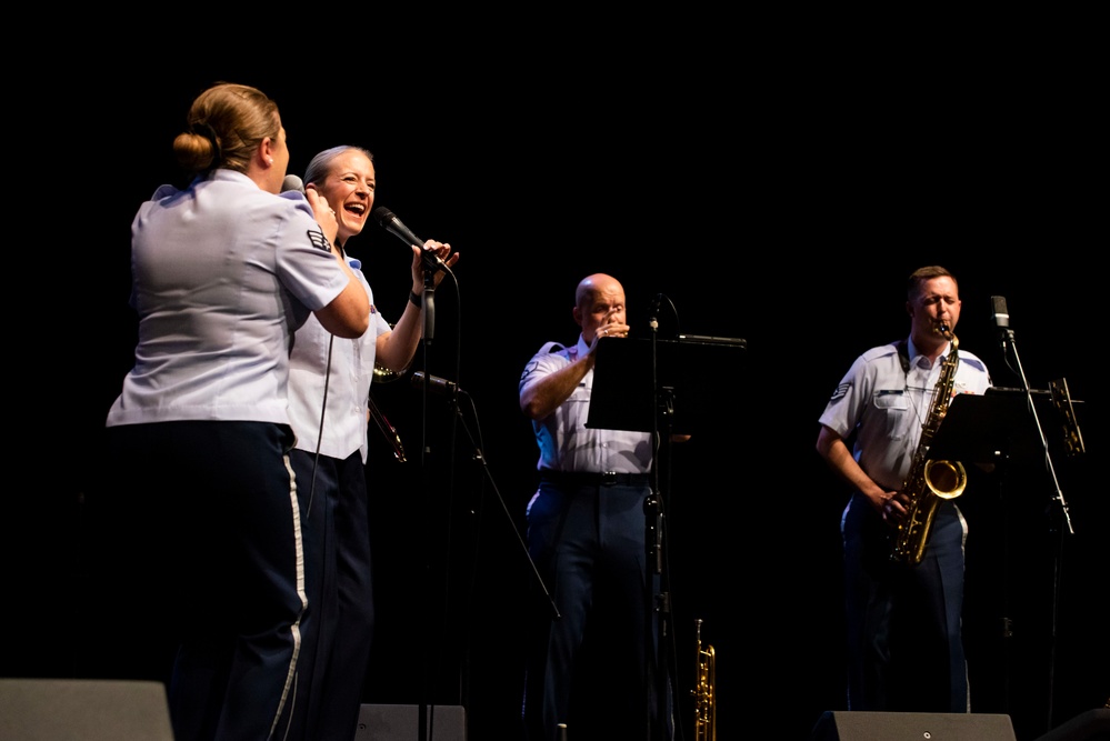 U.S. Air Forces Ambassadors Rock Band performs in Poland