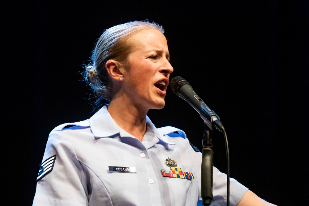 U.S. Air Forces Ambassadors Rock Band performs in Poland