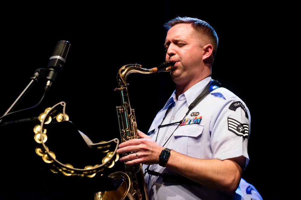 U.S. Air Forces Ambassadors Rock Band performs in Poland