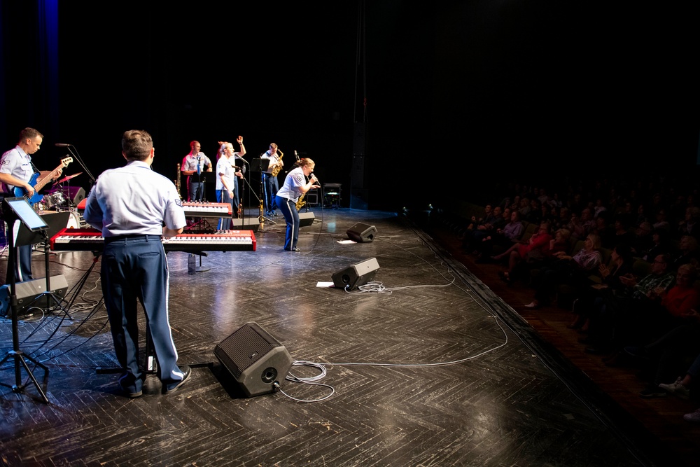 U.S. Air Forces Ambassadors Rock Band performs in Poland
