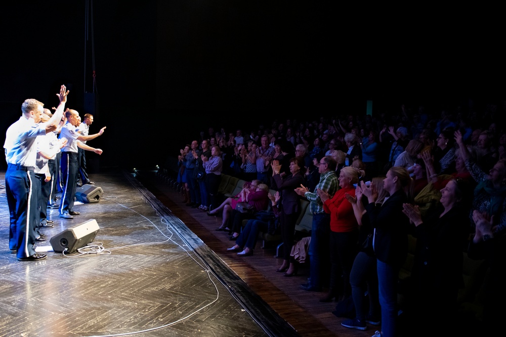 U.S. Air Forces Ambassadors Rock Band performs in Poland